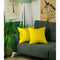 Decorative Pillow Covers - 18"x 18" Yellow Velvet Decorative Throw Pillow Cover (2 Pcs in set)