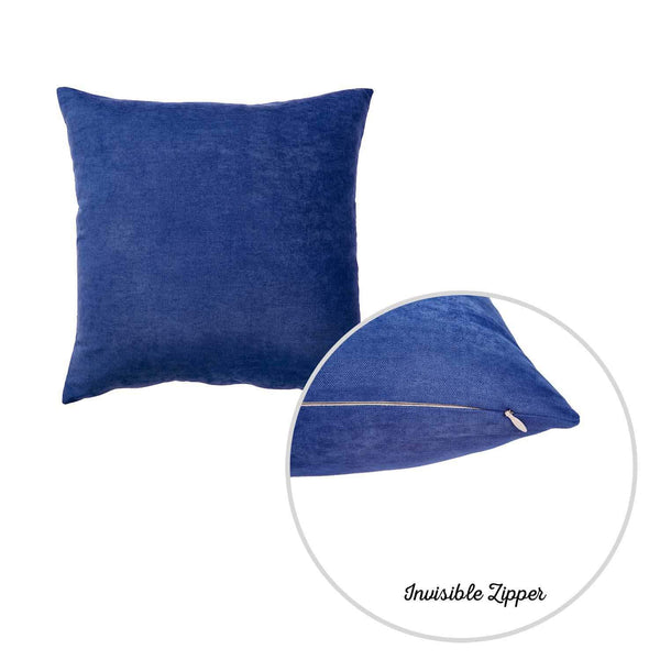 20x20 Pillow Covers - 20"x20" Blue Honey Sapphire Decorative Throw Pillow Cover (2 pcs in set)