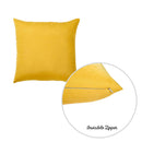 18x18 Pillow Covers - 18"x18" Yellow Honey Decorative Throw Pillow Cover (2 pcs in set)