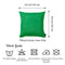 Cheap Throw Pillow Covers - 20"x20" Green Honey Kelly Throw Pillow Cover (2 pcs in set)