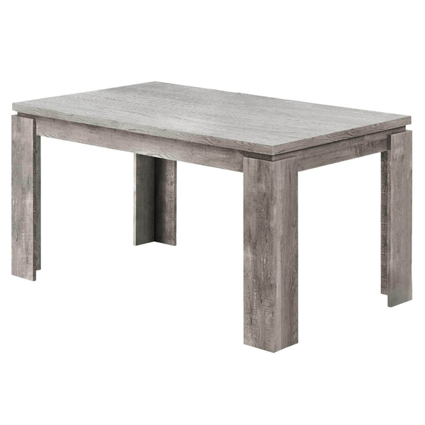 Dining Room Table Sets - 35'.5" x 59" x 30'.5" Grey, Reclaimed Wood Look - Dining Table