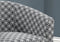 Grey Accent Chair - 28" x 30'.25" x 29'.5" Grey, Circular Fabric, Swivel - Accent Chair
