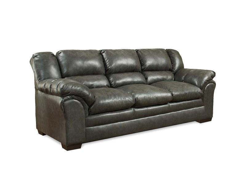Couch - 89" X 39" X 39" Stallion Charcoal 100% PU (polyurethane)  Sofa