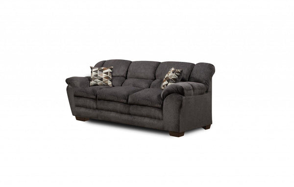 Couch - 89" X 39" X 39" Osaka Charcoal 100% Polyester Sofa