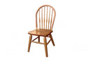 Corner Chair - 18" X 21" X 36.5" Harvest Oak Hardwood Side Chair