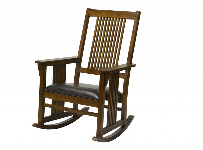 Furniture Sale - 28.8" X 33.5" X 39" Tobacco Hardwood Dagwood Rocker