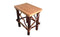 Modern Side Table - 18.5" X 13.5" X 21.25" Natural Hardwood Side Table