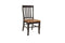 Corner Chair - 18.5" X 23" X 38.125" Harvest Black Hardwood Side Chair