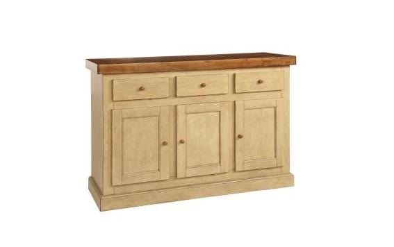 Furniture Sale - 60" X 20" X 36" Two Tone Hardwood Server