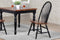 Floor Chair - 17.75" X 17.5" X 41" Black Cherry Finish Rubberwood Side Chair