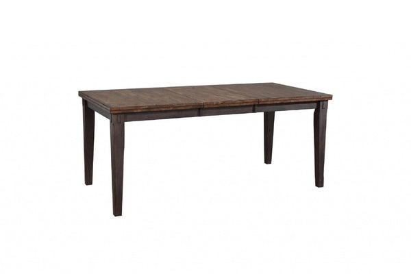 Modern Dining Table - 36.25" X 54" X 30" Two-Tone Hardwood Dining Table