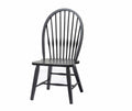 Floor Chair - 20" X 21.5" X 41" Black Hardwood Summerwood Side Chair