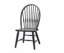 Floor Chair - 20" X 21.5" X 41" Black Hardwood Summerwood Side Chair