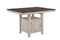 Rustic Table - 55" X 54" X 36" Mocha Sand Hardwood Gathering Table