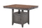 Rustic Table - 55" X 54" X 36" Storm Grey Maple Hardwood Gathering Table