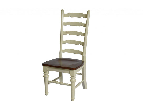 Modern Chair - 19.5" X 23.75" X 44.375" Buttermilk Cherry Hardwood Side Chair