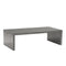 Rustic Coffee Table - 47.25" X 23.63" X 13.98" High Gloss Gray Lacquered MDF Rectangle Coffee Table