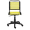 Best Office Chair - 18.12" X 24" X 37.21" Green Flat Bungie Cords Low Back Office Chair with Graphite Black Frame and Base