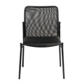 Modern Chair - 22.84" X 22.84" X 33.47" Black Fabric/Mesh Side Chair