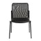 Modern Chair - 22.84" X 22.84" X 33.47" Black Fabric/Mesh Side Chair