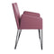 Armchairs and Accent Chairs - 22.45" X 23.04" X 35.63" Purple Leatherette over Foam Arm Chair