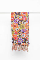 Winter Scarf - 18" x 72" Multi-colored Eclectic, Bohemian, Traditional - Scarf