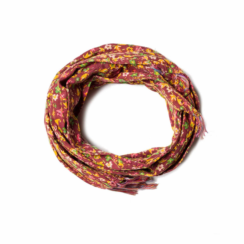 Cotton Scarf - 18" x 72" 100% Cotton Multicolor Scarf