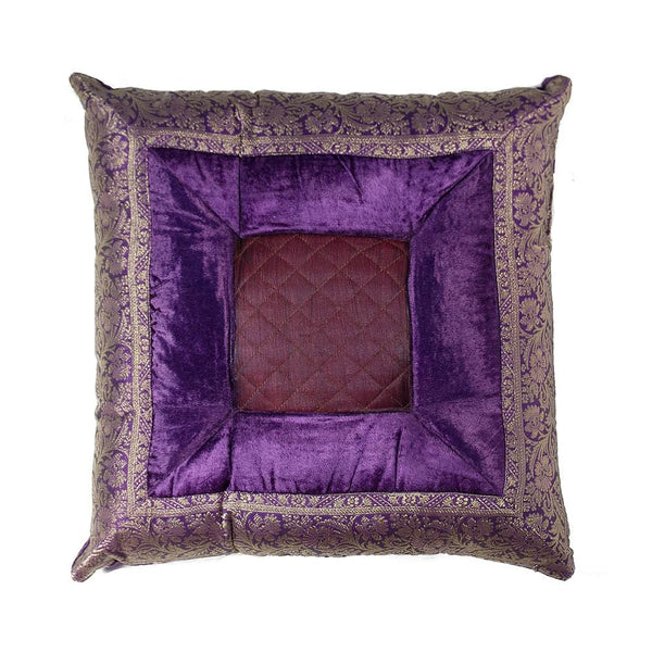 Chair Pillow - 3" x 18" x 18" Silk Purple Pillow