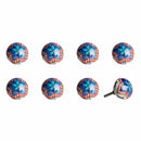 Drawer Knobs - 1.5" x 1.5" x 1.5" Ceramic/Metal Multicolor 8 Pack Knob