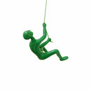 DIY Room Decor - 6" x 3" x 3" Resin Green Climbing Man