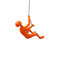 DIY Room Decor - 6" x 3" x 3" Resin Orange Climbing Man