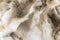 Faux Fur Throw - 2" x 50" x 60" 100% Natural Rabbit Fur Tan & White Throw Blanket