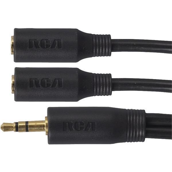 3.5mm MP3 Y-Adapter Cable (6ft)-Cables, Connectors & Accessories-JadeMoghul Inc.