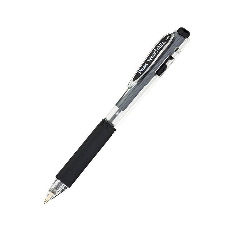 (36 EA) PENTEL WOW BLACK GEL PEN-Supplies-JadeMoghul Inc.