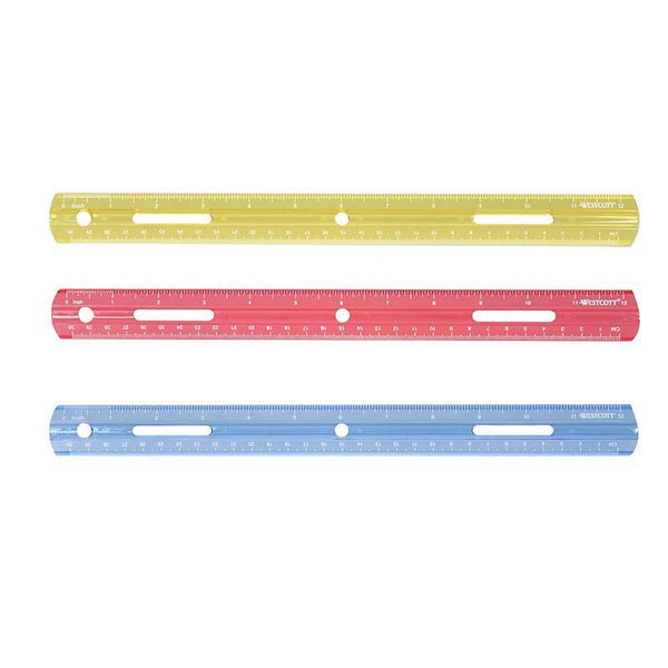 (36 Ea) Plastic Ruler 12In-Supplies-JadeMoghul Inc.