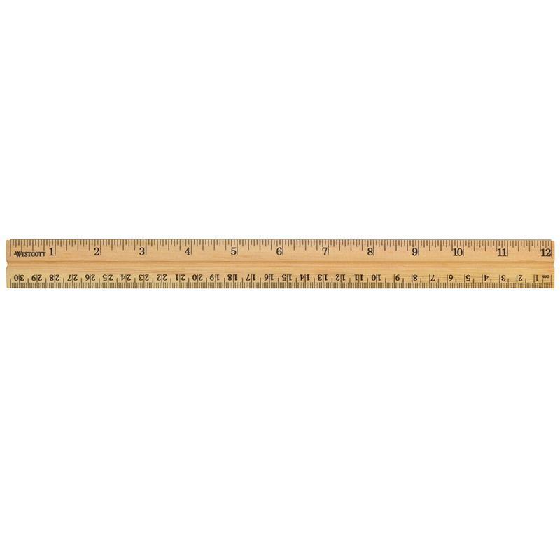 (36 Ea) School Ruler Wood 12 In-Supplies-JadeMoghul Inc.