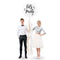 36" Jumbo White Round Wedding Balloon - "Let's Party" (Pack of 1)-Wedding Reception Decorations-JadeMoghul Inc.