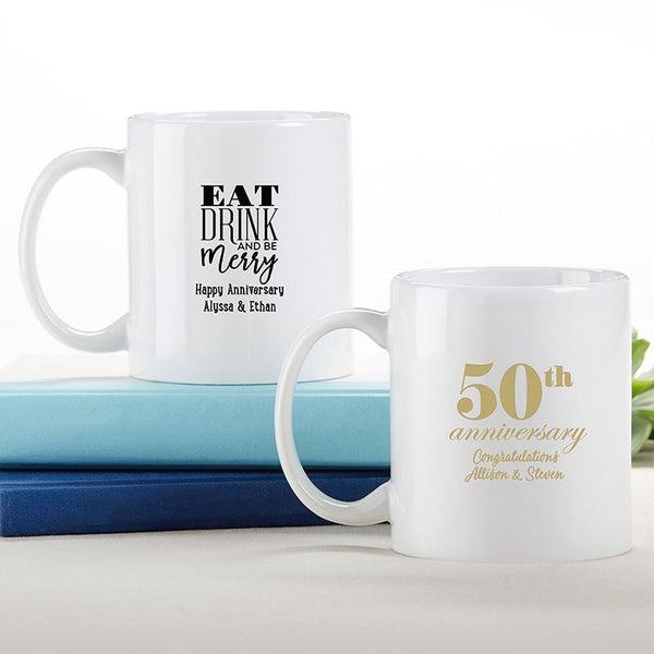 36-Personalized 11 oz. White Coffee Mugs - Anniversary-Personalized Gifts By Type-JadeMoghul Inc.