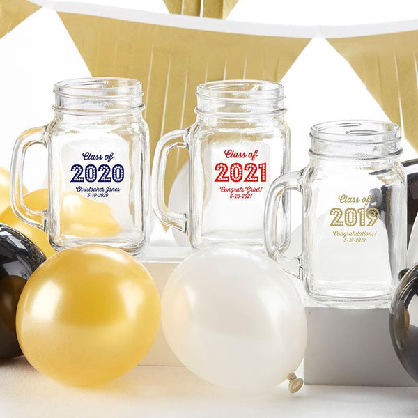 36-Personalized 16 oz. Mason Jar Mugs - Class of 2018-Favor Boxes & Containers-JadeMoghul Inc.