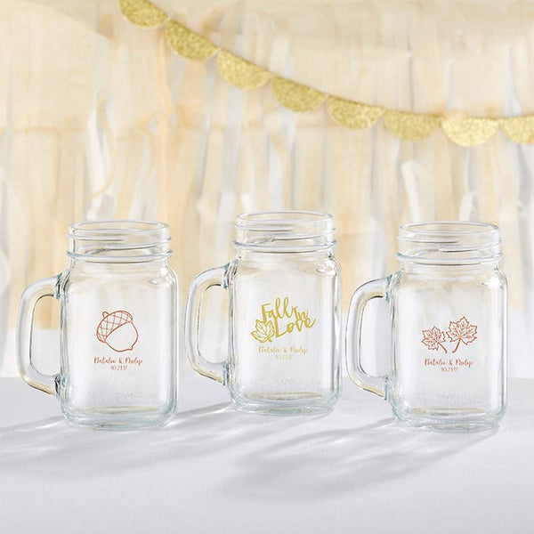 36-Personalized 16 oz. Mason Jar Mugs - Fall-Favor Boxes & Containers-JadeMoghul Inc.