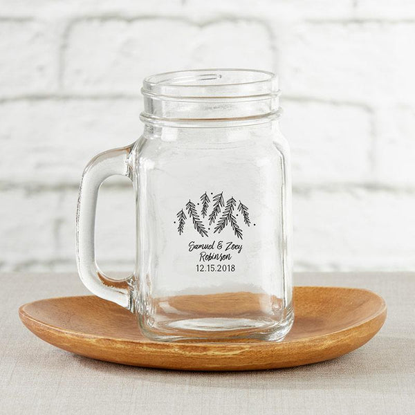 36-Personalized 16 oz. Mason Jar Mugs - Winter-Favor Boxes & Containers-JadeMoghul Inc.