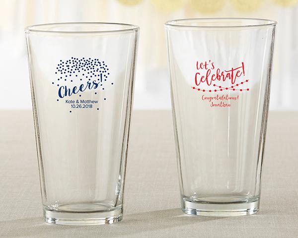 36-Personalized 16 oz. Pint Glasses - Party Time-Celebration Party Supplies-JadeMoghul Inc.