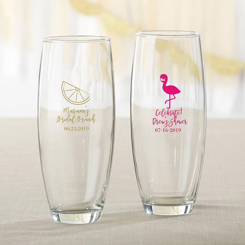 36-Personalized 9 oz. Stemless Champagne Glasses - Cheery & Chic-Personalized Coasters-JadeMoghul Inc.