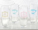 36-Personalized 9 oz. Stemless Champagne Glasses - Tea Time-Personalized Coasters-JadeMoghul Inc.