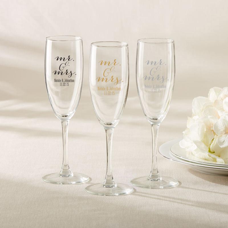 36-Personalized Champagne Flutes - Mr. & Mrs.-Wedding Ceremony Accessories-JadeMoghul Inc.