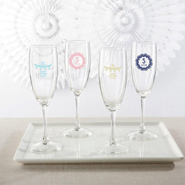 36-Personalized Champagne Flutes - Rustic Charm Baby Shower-Bridal Shower Decorations-JadeMoghul Inc.