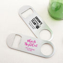 36-Personalized Silver Oblong Bottle Openers - Bachelor & Bachelorette-Wedding Reception Accessories-JadeMoghul Inc.