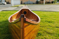 Room Decor Ideas - 26.25" x 118.5" x 16" Wooden Canoe With Ribs Curved Bow