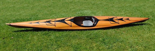 Home Decor Ideas - 23" x 206" x 13" Wooden Kayak with Arrows Design