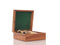 Wooden Box - 4.75" x 5.25" x 2.25" Binocular with Mop Overlay in Wood Box
